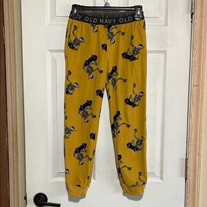 Old Navy Yellow Pajama with Skeleton Design